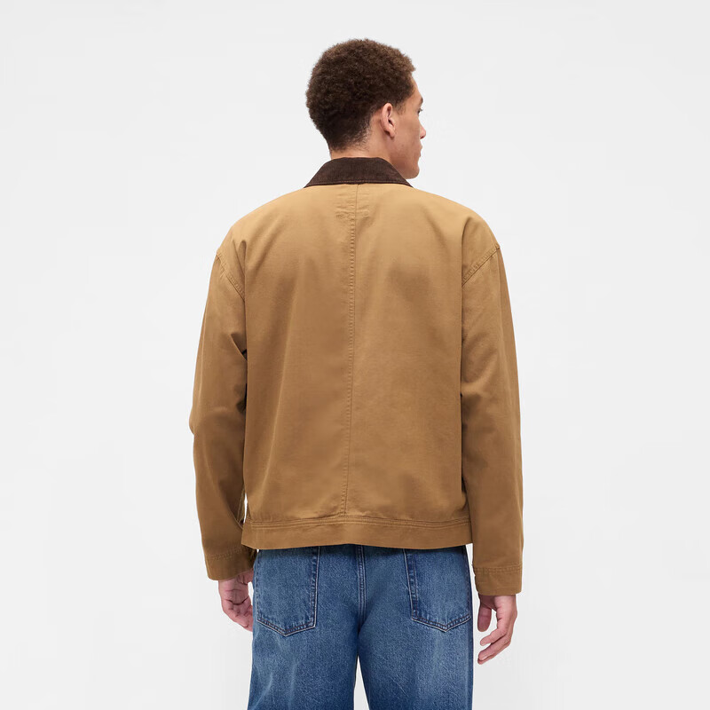 Gap Men's 2025 Autumn New Corduroy Lapel Fitted Jacket Barn Style Jacket US Version 790585