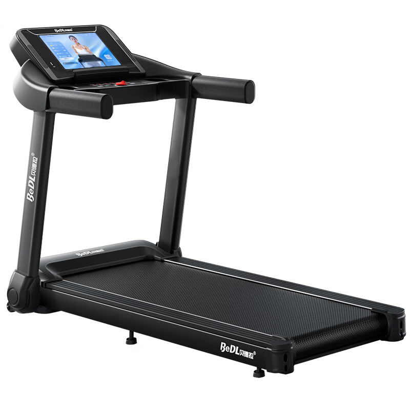 BeDL Treadmill Home Intelligent Internet Noise Reduction Foldable Small Walking Machine Weight Loss Fitness Equipment 530 10.1 HD Color Screen/Small Climbing/Personal Training Course