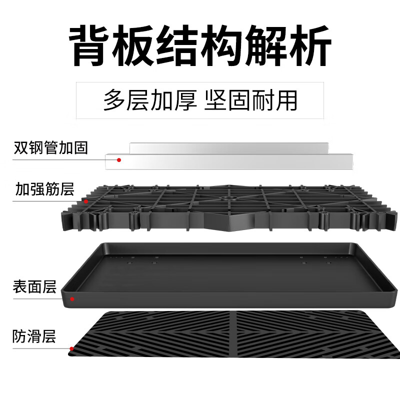 Haojiaju folding flat trolley, double steel tube load capacity 500 catties, 72*46cm, 4-inch wear-resistant wheels, hand-pushed cargo handling small trailer decoration factory