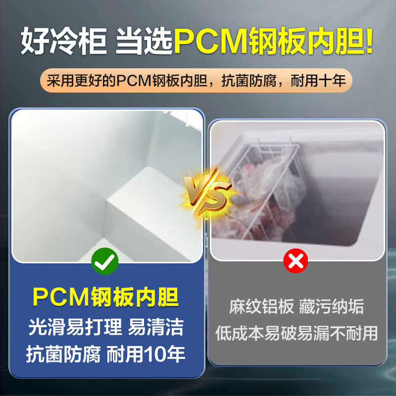 Haier produces a single-temperature freezer for home use that does not require frequent defrosting, a refrigerator, a freezer, a rental small refrigerator, a 141-liter PCM steel plate liner, and weighs about 200 kilograms.