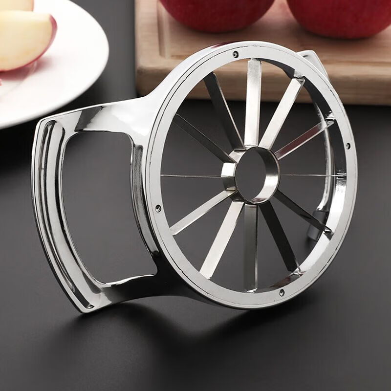 Meishute German stainless steel apple cutting artifact large fruit splitting multi-functional peeling and core tool household mold large stainless steel fruit cutter