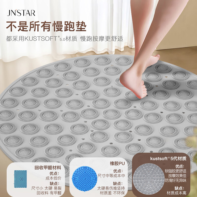 Bestray JN acupressure board super jogging foot massage pad foot pad device in-situ acupressure pad special foot stepping soft silicone fingerboard deep space gray 5th generation material_quality and more comfortable