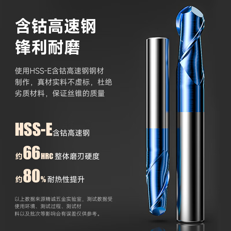 Mr. Fujino Fujinoi 65 degree tungsten steel ball cutter carbide CNC tool end mill stainless steel special R-shaped ball head mill R9*18D*150 blue