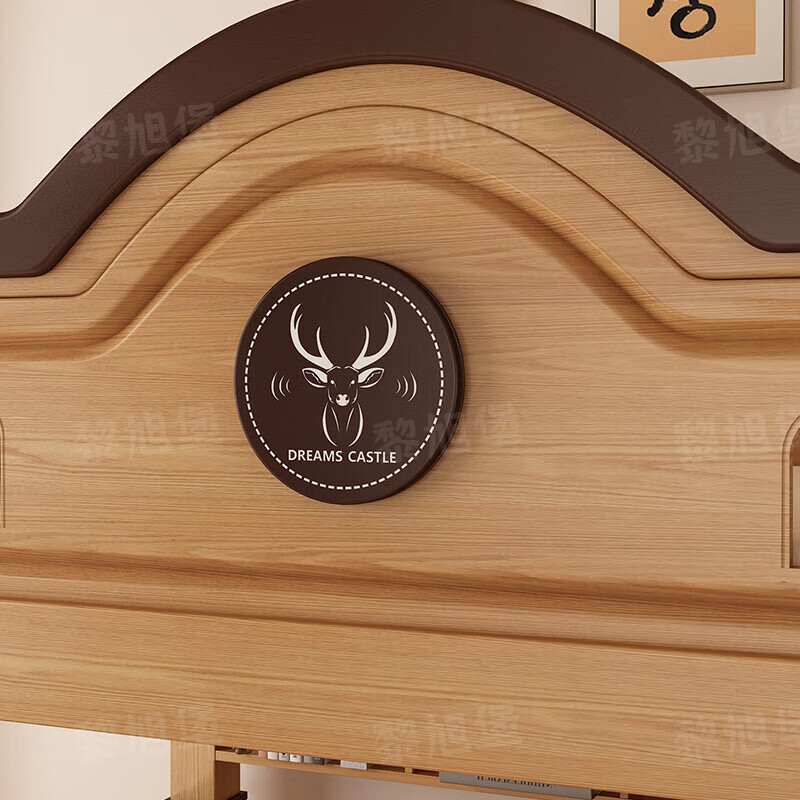 Li Xubao Free Installation Children's Bed Solid Wood Bunk Bed 1.5x2 Meter Sister and Brother Don't Disturb Each Other Mother-in-Child Bed Small Apartment Cabinet and Ladder Style Top bunk width 120cm* Bottom bunk width 150cm