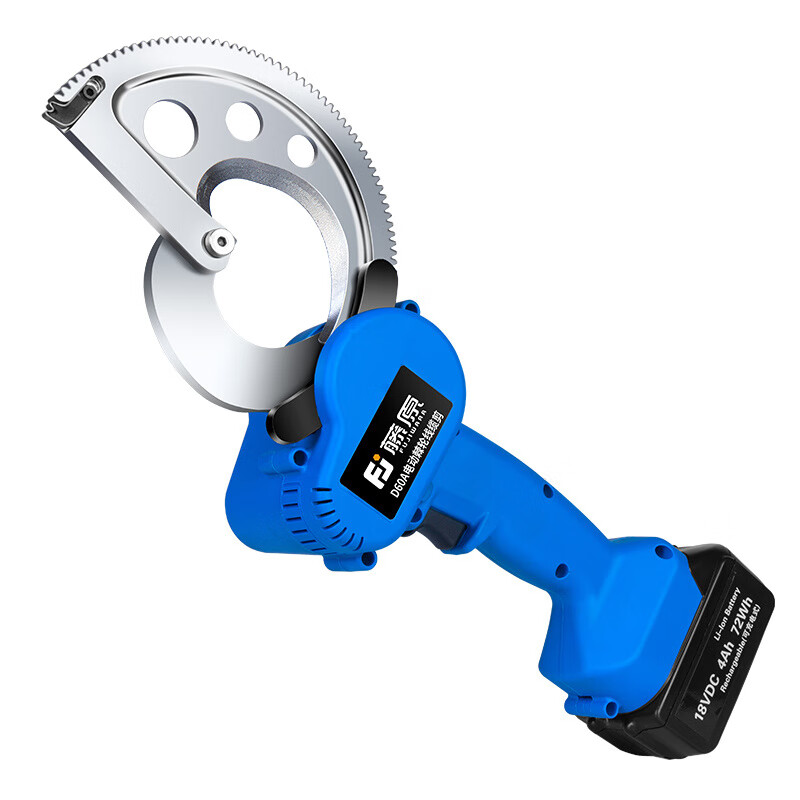 Huaiman Electric Lithium Battery Ratchet Cutter Strand Cable Rechargeable Cable Cutter Industrial Grade Lithium Battery Strand Cable Cutter G60A Aluminum Box+