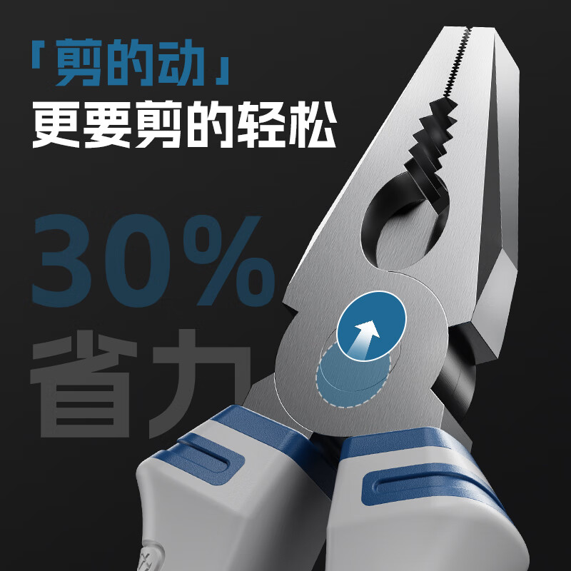 HYUNDAI Korean modern vise wire pliers household multi-functional wire cutter tool flat nose pliers 6 inches 55 steel