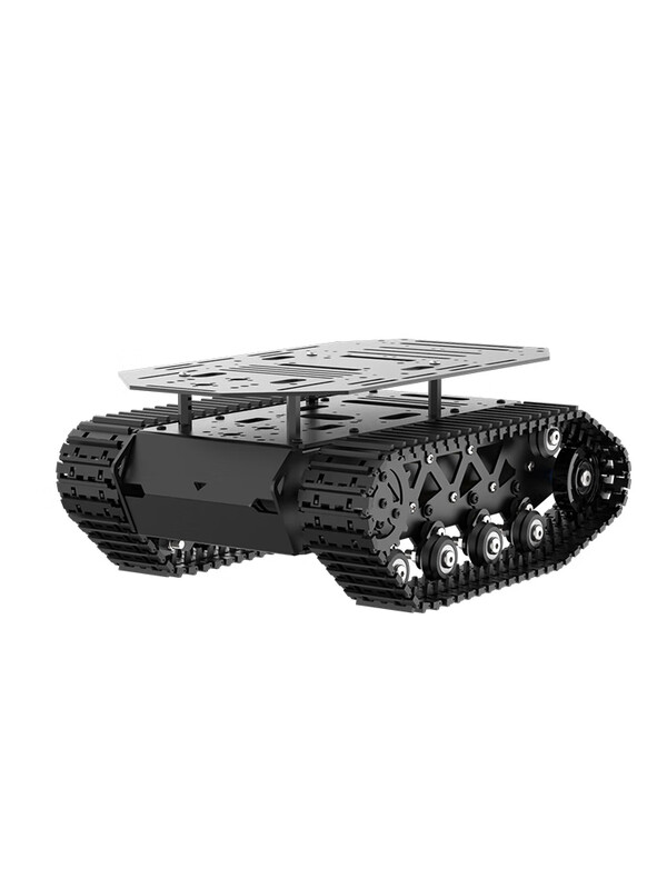 Yue Changsheng crawler vehicle chassis All-metal suspension strong shock-absorbing tank robot coding motor Intelligent car chassis ROS car controller