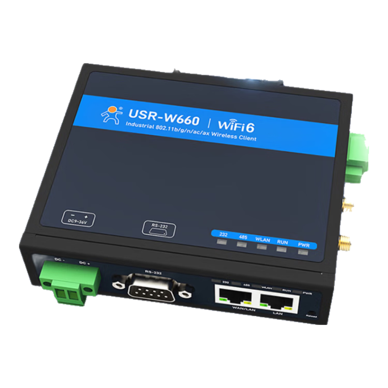 Someone's Internet of Things WiFi6 wireless client wireless roaming serial port transmission Gigabit network port industrial grade USR-W660