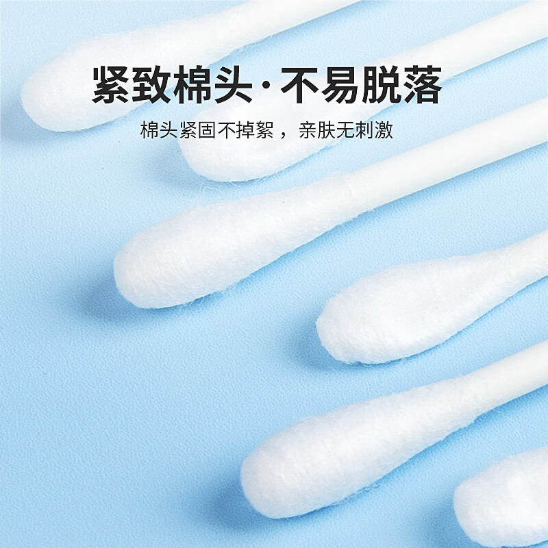 Sodolike Shangdao 100 pieces disposable hygienic double-ended cotton swabs ear spoon style makeup cleaning cotton swabs 100 pieces * 1 pack