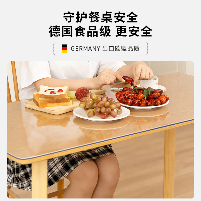 Love a lifetime transparent table mat table cloth customized table mat waterproof soft glass coffee table mat corporate procurement custom size