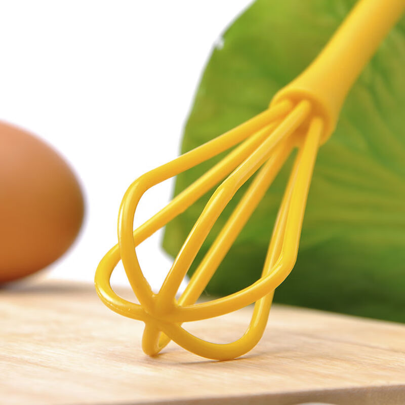 Yipinliang Creative Mini Manual Egg Beater Kitchen Mixer Cream Mixer Stirring Stick Baking Tool Yellow 1 Pack