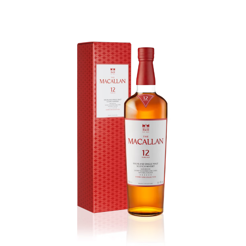 Macallan 12 Years Sherry Cask Single Malt Whiskey 700ml New Year Gift Gift Box New Packaging