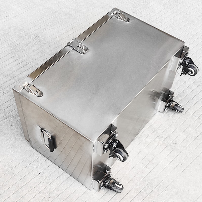 Shantou Lincun stainless steel tool box thickened rectangular box car trunk storage box outdoor storage box custom-made plus 4 3-inch wheels with brackets