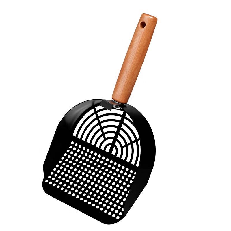 Wang Yejun Extra Large Open Cat Litter Box Yellow + Solid Wood Handle Carbon Steel Anti-Rust Cat Litter Scoop