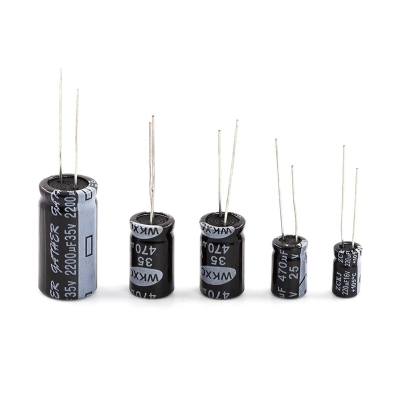 Dengshitang direct plug aluminum electrolytic capacitor components 10/16/25V/35v/50/10/47/100/220/1000uf direct plug electrolytic capacitor 25V 100UF 6*11mm10 pieces