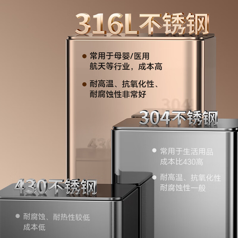 SUPOR stainless steel spatula ebony handle 316L stainless steel mini Chinese spatula KLA33AW10