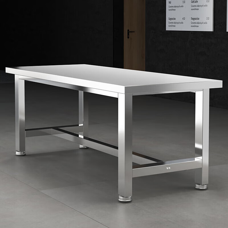 Customized heavy-duty stainless steel workbench workshop operation table dust-free workshop workbench stainless steel thickening laboratory custom size contact customer service thickening (4*6 legs)