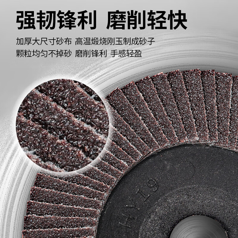 Dongcheng angle grinder polishing disc polishing disc grinding louver blade 100*16*72 metal wood polishing polishing plastic cover P60