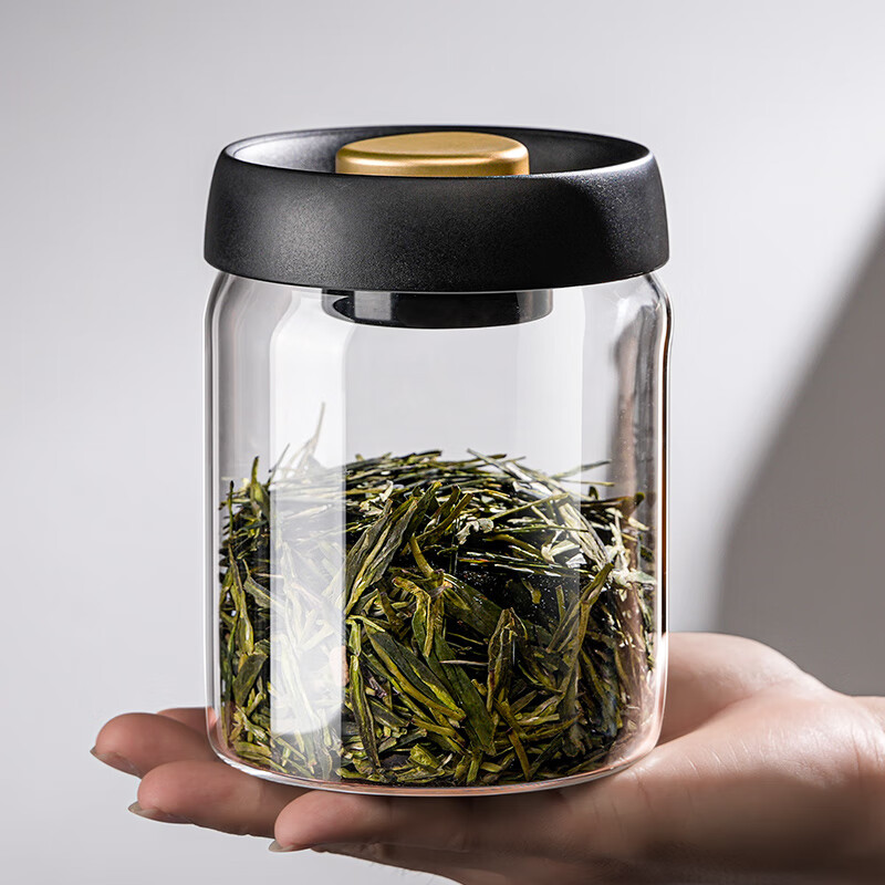 PINYU tea cans, vacuum sealed cans, food-grade storage tea and coffee beans, moisture-proof glass cans, portable tea cans