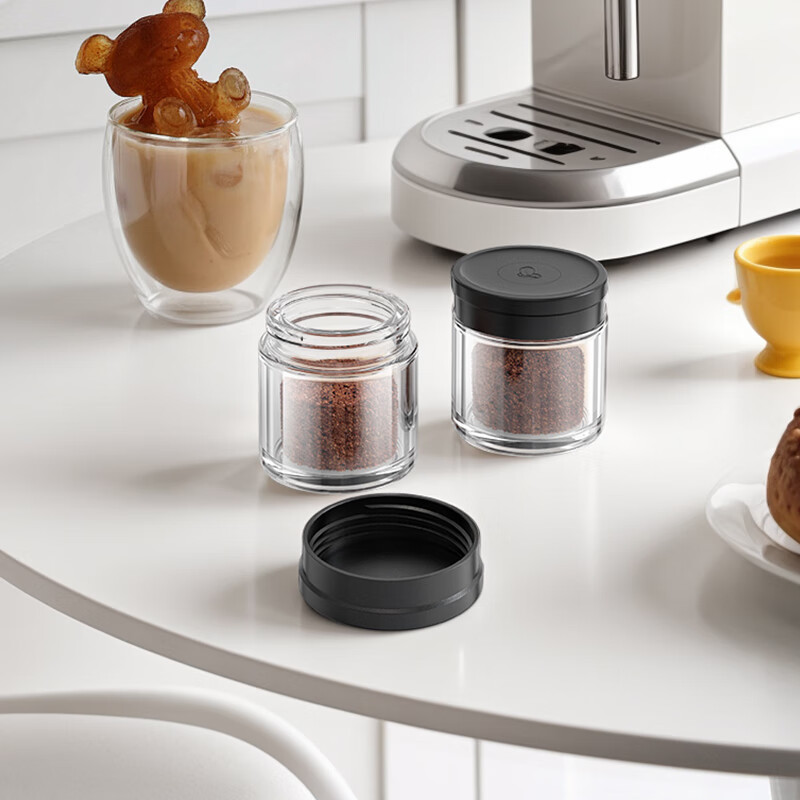 Circle Joy hand-cranked bean grinder, hand-brewed coffee machine, coffee powder sealed can, coffee bean mini storage can 90ml