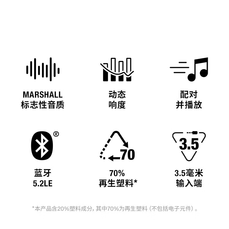 Marshall ACTON III speaker 3rd generation wireless bluetooth rock home subwoofer birthday New Year gift computer audio black