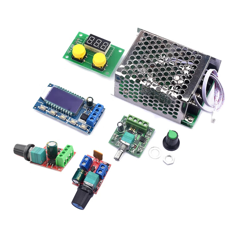 Zejie PWM DC motor speed regulator 5V-35 speed switch LED dimming speed module 4000W thyristor 0-8A 1.812V adjustable switch 2A