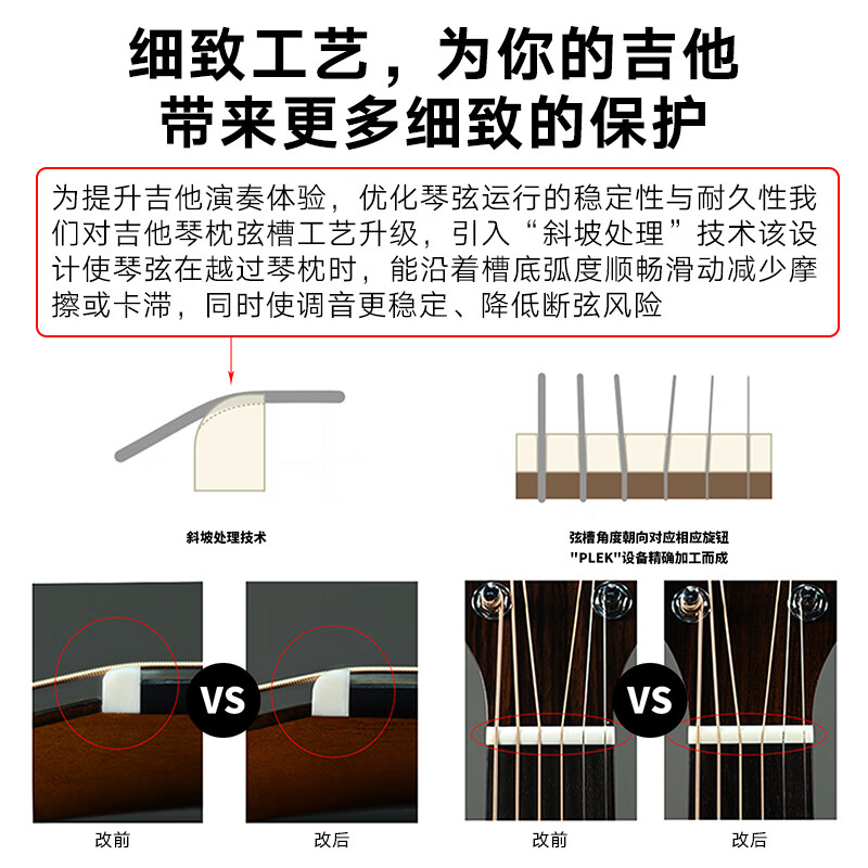 KEPMA (KEPMA) KEPMA F0PRO Maple Poetry guitar Kama surface veneer beginner advanced folk guitar with vibration F0pro-Maple Poetry wood color 41-inch acoustic