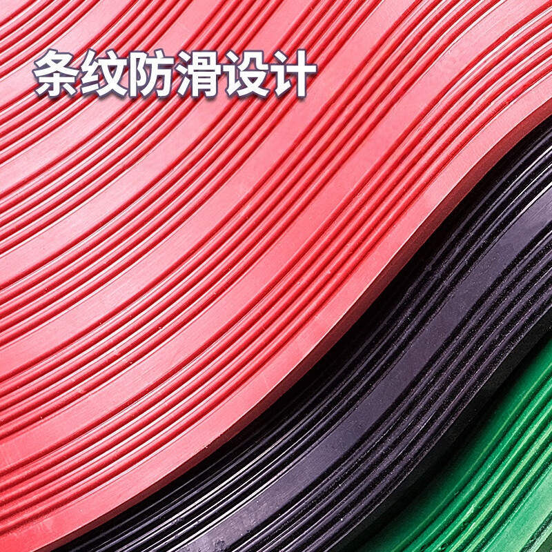 JUNLIYA insulating rubber mat non-slip floor mat power distribution room mat rubber rubber sheet 1m*3m*8mm green stripe 25KV