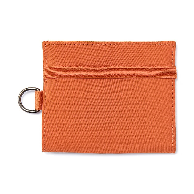 Yuanzu storage bag MUJI Muji Liangpin wallet solid color key card zipper portable coin purse for business trip black - polyester fiber travel wallet about 11*9