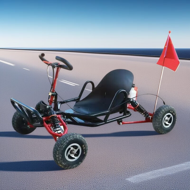 Sepudi electric off-road kart drift two-stroke all-terrain UTV off-road vehicle fuel adult and children dual-purpose beach vehicle fluorescent green-double-layer fuel version