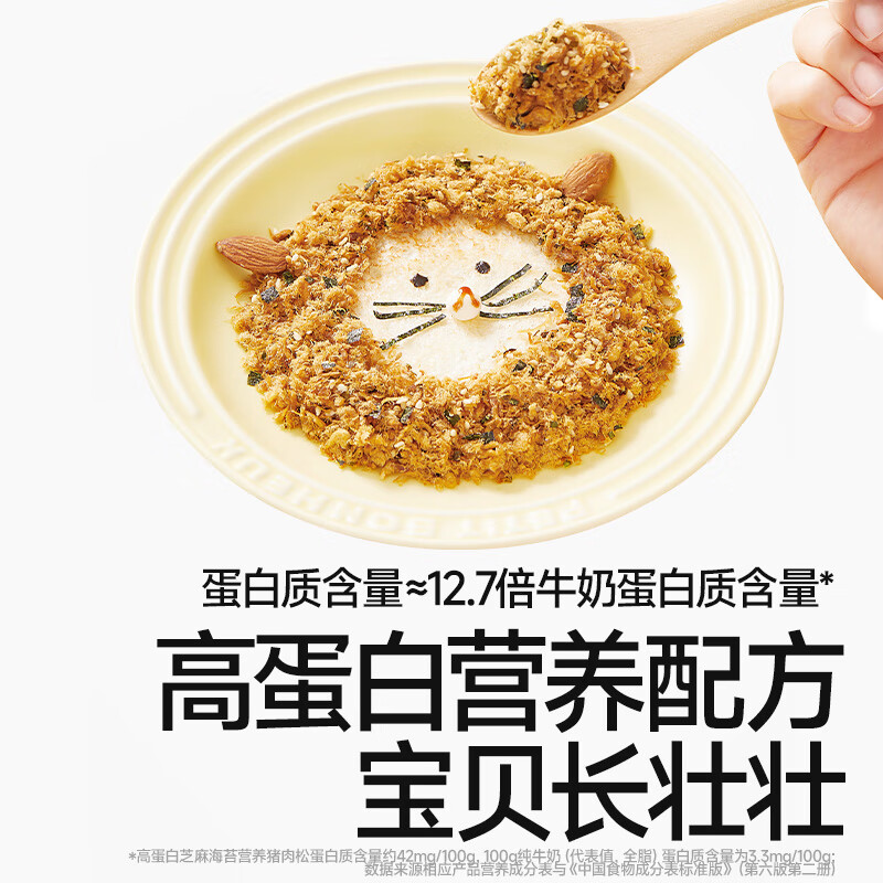 Akita Manman High Protein Seaweed Beef Floss 80g Pork Crispy Rice Mix_Enjoy baby food supplement recipes