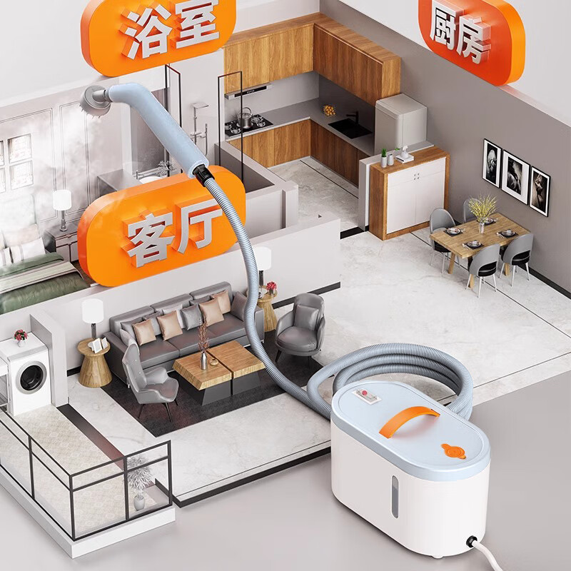 Xiaomi Guoba steam cleaner high temperature and high pressure household portable sterilization, mite removal and decontamination kitchen range hood air conditioner multi-functional all-in-one cleaning machine small 2025 new model No. 1 standard model whole house cleaning shot 1 shot 12