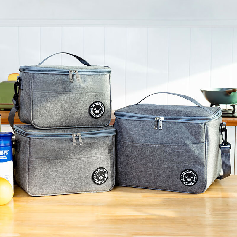 Yuhua refrigerated bag portable cold storage extra thick insulation bag frozen food lunch bag lunch box bag outdoor insulated box commercial stall bag Navy small size