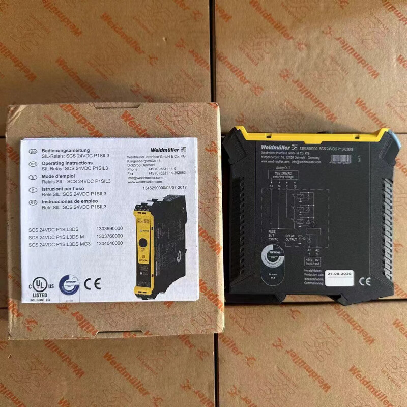 Original Weidmüller safety relay 1303890000 SCS 24VDC P1SIL3DS