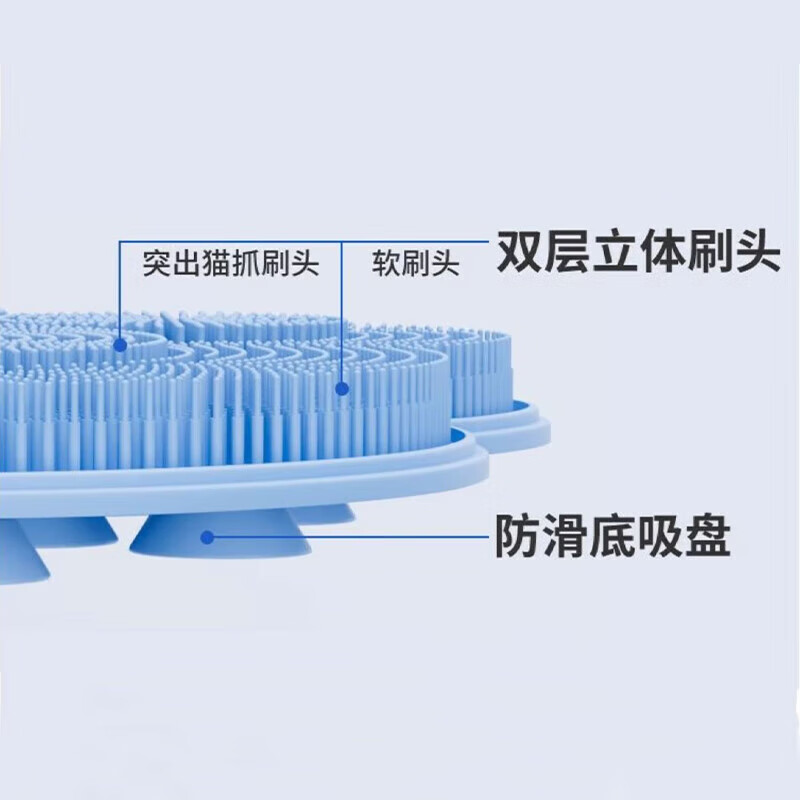 Originally conceived as a lazy foot rub bathroom silicone non-slip massage mat and a bath mat to brush the feet and heels to remove dead skin and wash the feet.