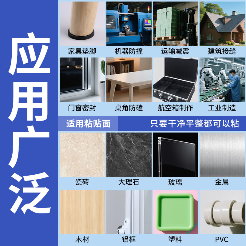 Mileqi eva sponge gasket waterproof anti-slip high elastic foam board shock absorption buffer non-slip wear-resistant foam board self-adhesive adhesive sealing board high-density anti-collision sound insulation cotton adhesive eva board 1 meter * 1 meter 1 piece 8mm thick