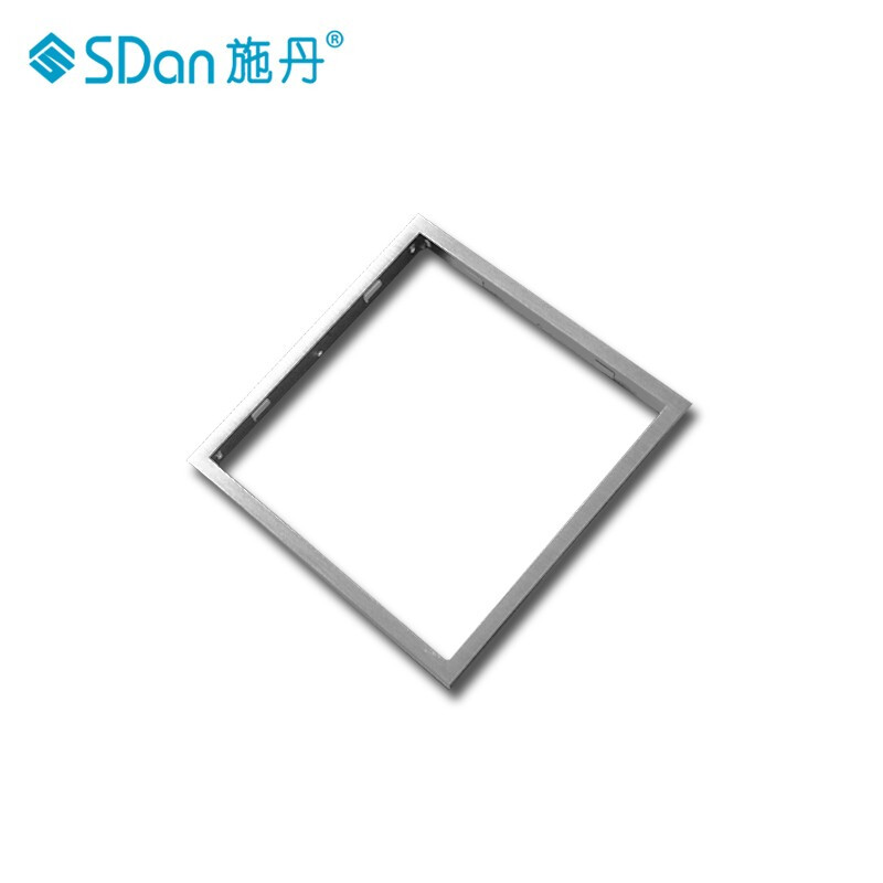 Shidan bathroom heater conversion frame integrated ceiling led flat light adapter frame 300 600 concealed 30x30 frame 30 60 fashion silver 300*300 square frame thickened