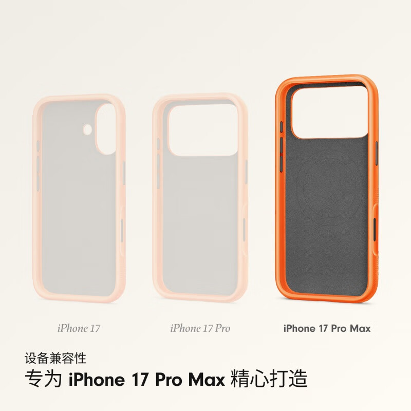 95% new beats iPhone 17 Pro Max anti-fall protective case (supports MagSafe and camera control) Mountain Orange