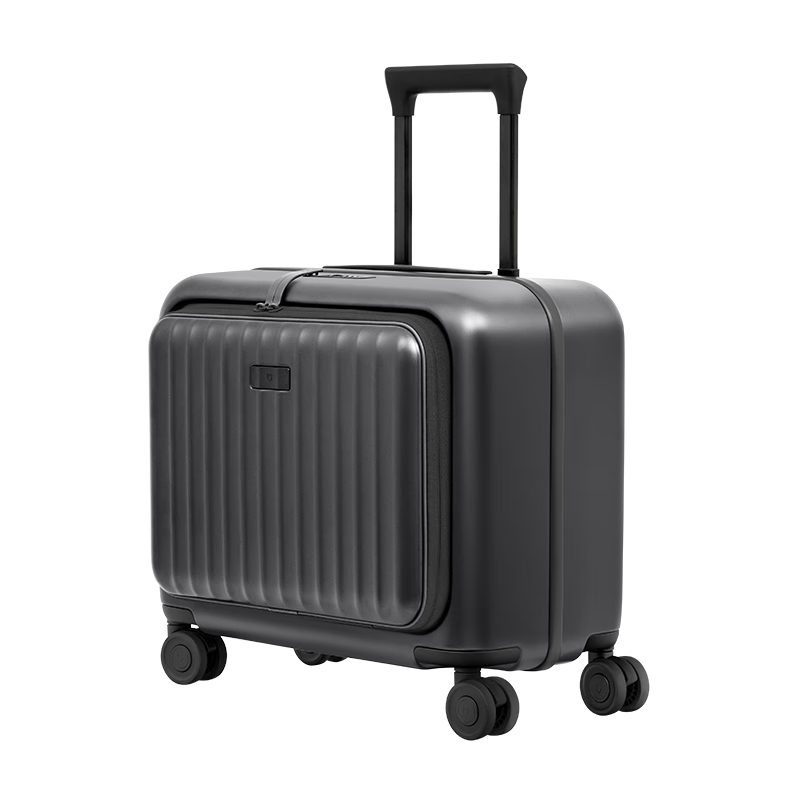 95% new Mijia Xiaomi suitcase 18-inch trolley case for men and women large-capacity business trip suitcase front opening password box dark gray silver