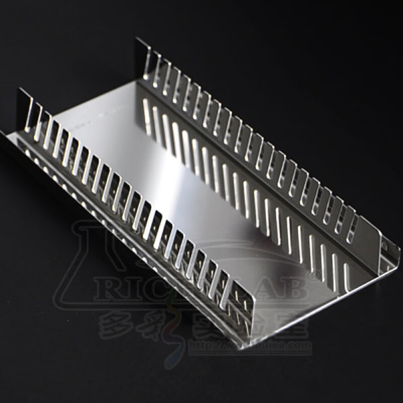No-wash slide stainless steel stained slide rack holds 20 slides 2-162-01 Stainless steel slide rack_can hold 20 slides