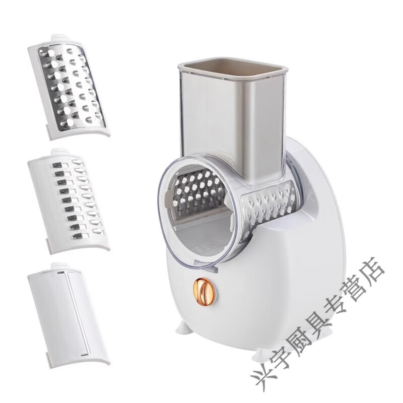 Taipeng vegetable cutter, grating artifact, fully automatic potato shredder, electric household potato grater, cucumber green plug-in model
