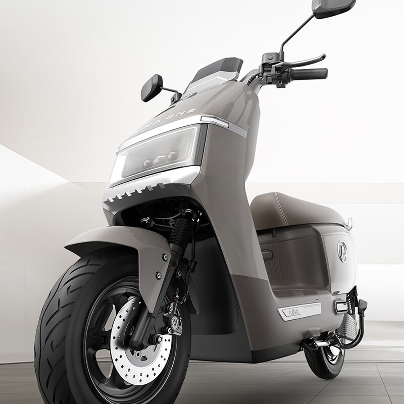 AIMA electric vehicle lead-acid long-life battery luxury adult pedal fashion student double smart electric motorcycle mechanical gray-smart APP+72V graphene battery