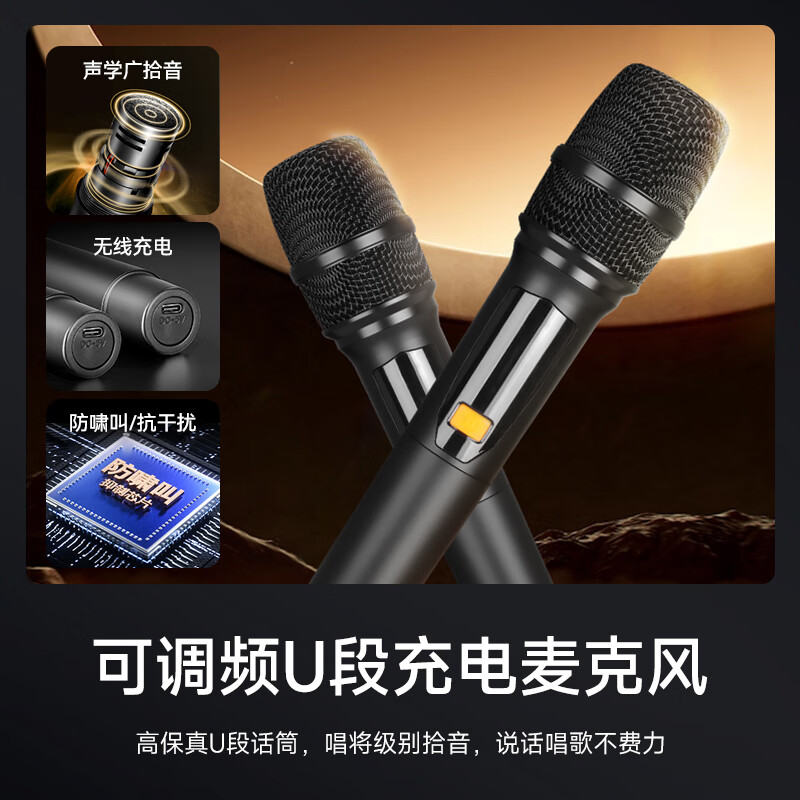 Xianke outdoor audio stage high-power ultra-large volume heavy bass mobile professional speaker wireless Bluetooth stall conference dedicated portable square dance audio professional upgraded 18-inch bass + upgraded 15-inch horn + upgraded dual midrange