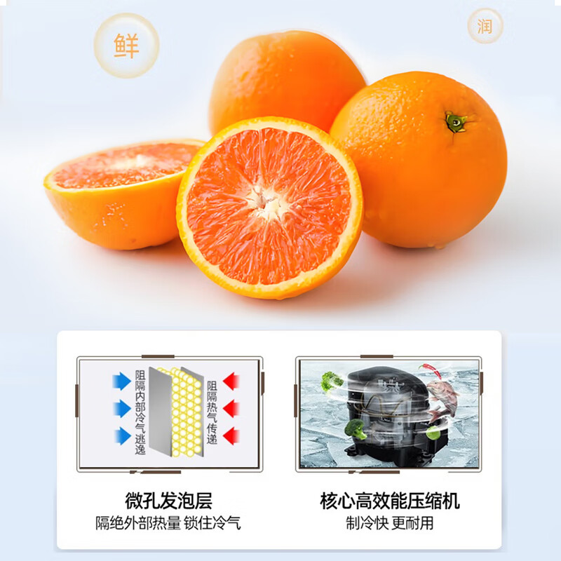 CHIGO double-door refrigerator household small first-class energy efficiency refrigerated freezer small refrigerator rental dormitory apartment office household small refrigerator 158 liters + upper freezer and lower refrigeration + first-class energy efficiency + lighted version