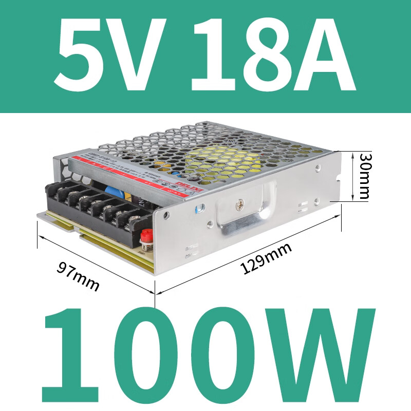 Delixi Electric Delixi DC switching power supply 5V transformer 220 to 24 monitoring 12 volt w0 high power 500W3a12V 100W/5V18A