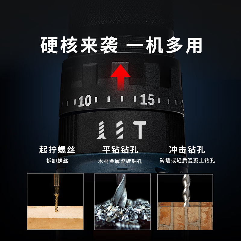 Bosch (BOSCH) electric drill electric screwdriver GSB185-LI professional grade lithium battery brushless rechargeable impact drill crystal steel drill 2.0AH dual electric Bosch tool box 108-piece set