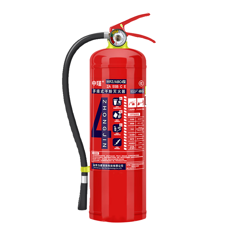 Green Fire 2025 Portable Dry Powder Fire Extinguisher 4kg 23 New National Standard 3kg Fire Fighting Equipment for Shops 4KG Fire Extinguisher*2+Box 25 New National Standard Most