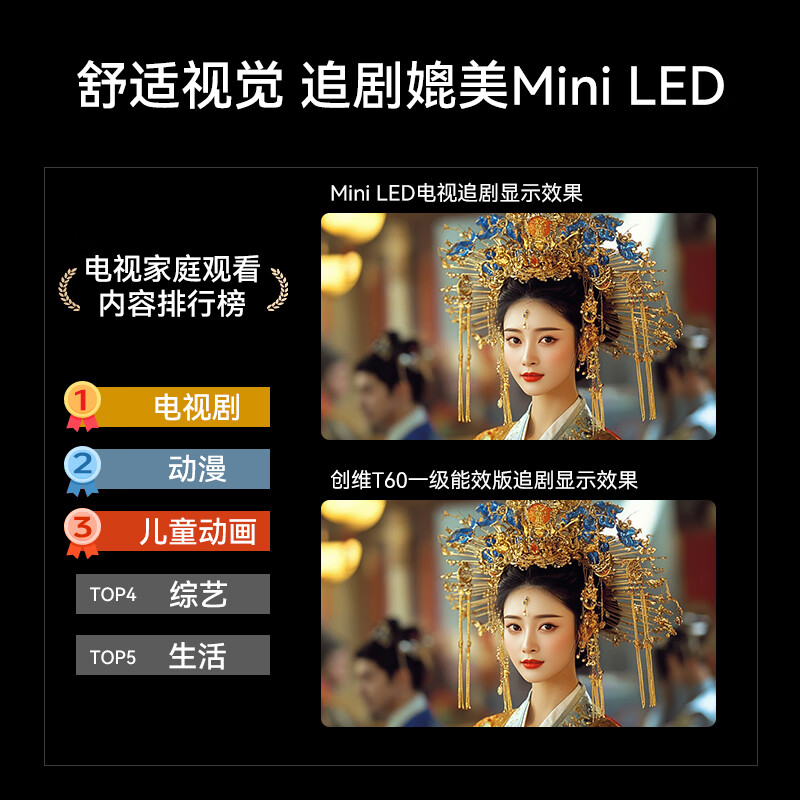 Skyworth TV 2025 new model T60D 60-inch TV JD.com self-operated 144Hz high-brush 4K LCD flat panel 60-inch first-class energy efficiency state subsidy 55 65