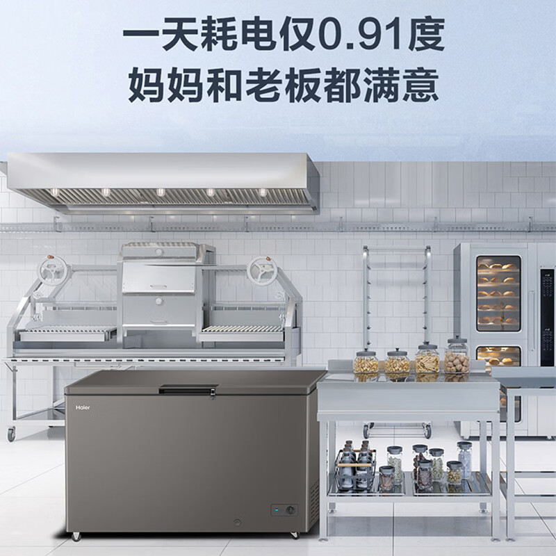 Haier (Haier) 429 liter freezer large capacity freezer - 40 degrees ultra-low temperature cryogenic quick freezing 400 liters or more horizontal freezer first class energy efficiency energy saving freezer BC/BD-429GHPC
