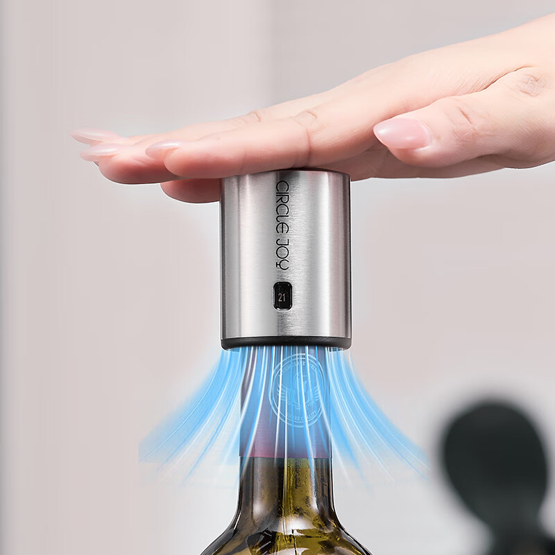 Circle Joy Electric Wine Bottle Opener Stainless Steel Rechargeable Automatic Wine Opener Household Wine Opener 5-in-1 Set